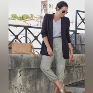 BCBGMaxAzria Lawson Boyfriend Tuxedo Jacket in Black